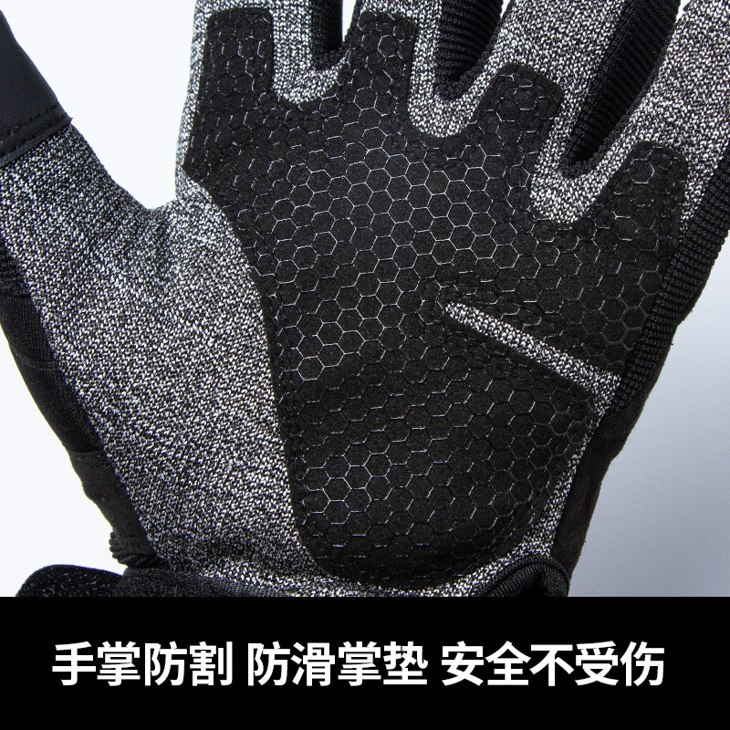 Screen Touch Protective Shock Resistant Full Finger Outdoor Cycling Sports Tactical Motorcycle Gloves